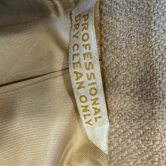 Adagio Women’s Double Breasted Blazer Wool & Silk Size 8 Tan - Picture 12 of 12